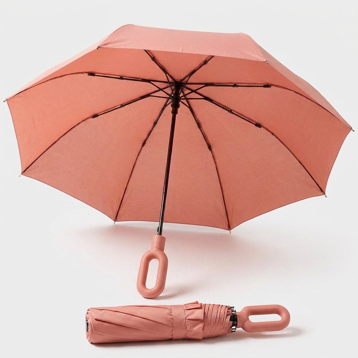 LISTINGOPT::kovosis::automatic-windproof-umbrella-for-stormy-days::color-coral-powder