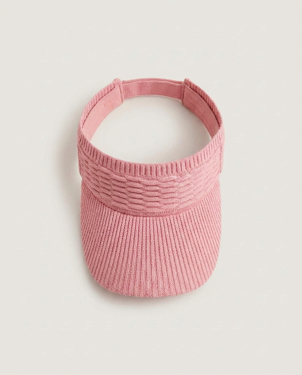 LISTINGOPT::kovosis::chic-knit-sun-visor-hat-for-breezy-shade::color-pink