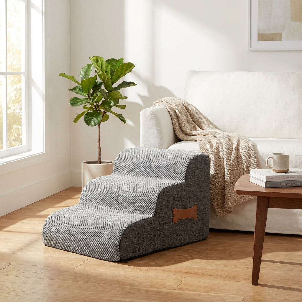 LISTINGOPT::kovosis::comfyclimb-soft-foam-dog-stairs-with-joint-friendly-incline-non-slip-base-and-washable-cover-for-safe-bed-and-sofa-access::03-lifestyle
