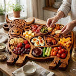 LISTINGOPT::kovosis::farmhouse-feast-handcrafted-cow-wooden-charcuterie-board-for-cheese-and-meats::02-inuse