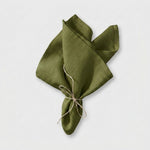 LISTINGOPT::kovosis::set-of-4-cloth-napkins-100-pure-linen-16x16inch-hemmed-dinner-napkins-easy-care-machine-washable-for-christmas-wedding-party::color-olive-green