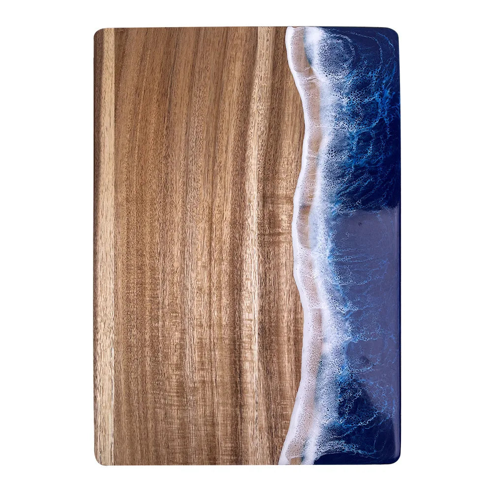 LISTINGOPT::kovosis::wave-resin-acacia-cutting-board-wooden-charcuterie-board-for-meatfruit-ocean-design-kitchen-chopping-block::color-blue-b
