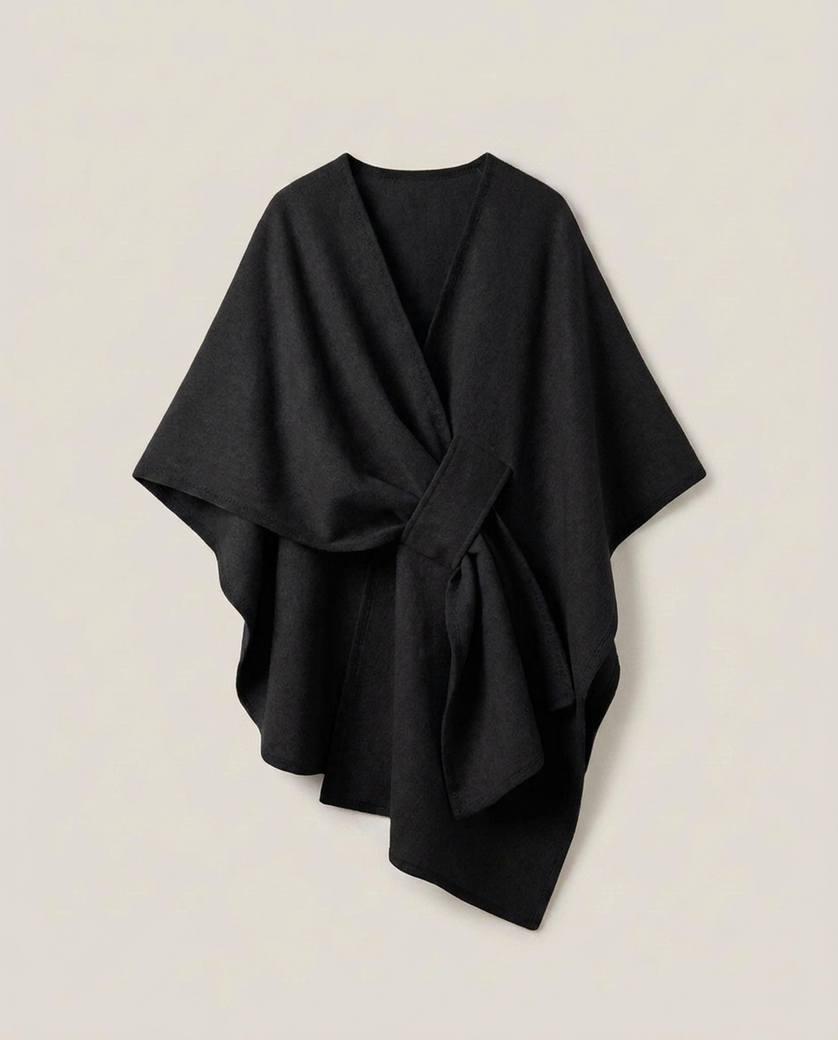 LISTINGOPT::kovosis::windwrap-poncho-scarf-coat-for-all-season-style::color-black