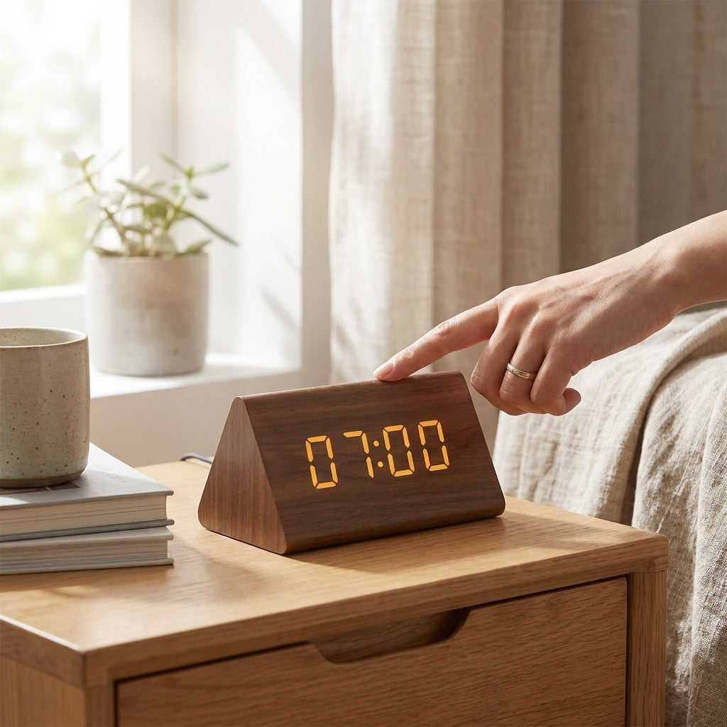LISTINGOPT::kovosis::woodsense-led-holzuhr-mit-sprachsteuerung-fur-stilvolle-zeitanzeige::02-inuse