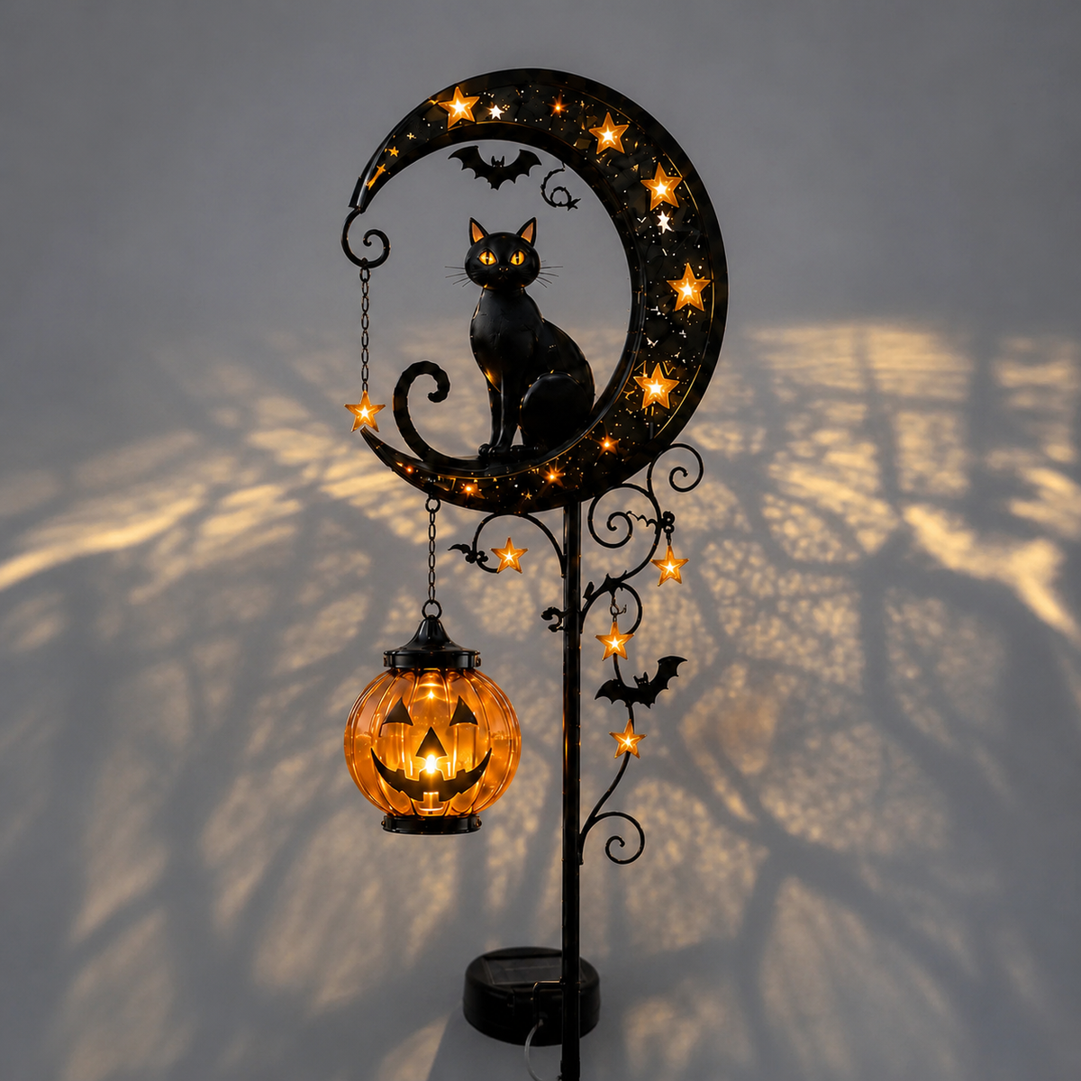 Luce da Giardino a Forma di Zucca Luna per Sentieri Incantati