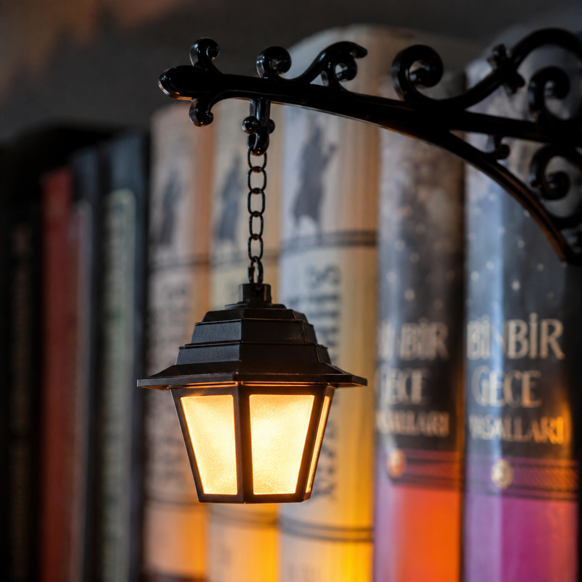 Bücherregal-Laternenlicht für magisches Regallicht
