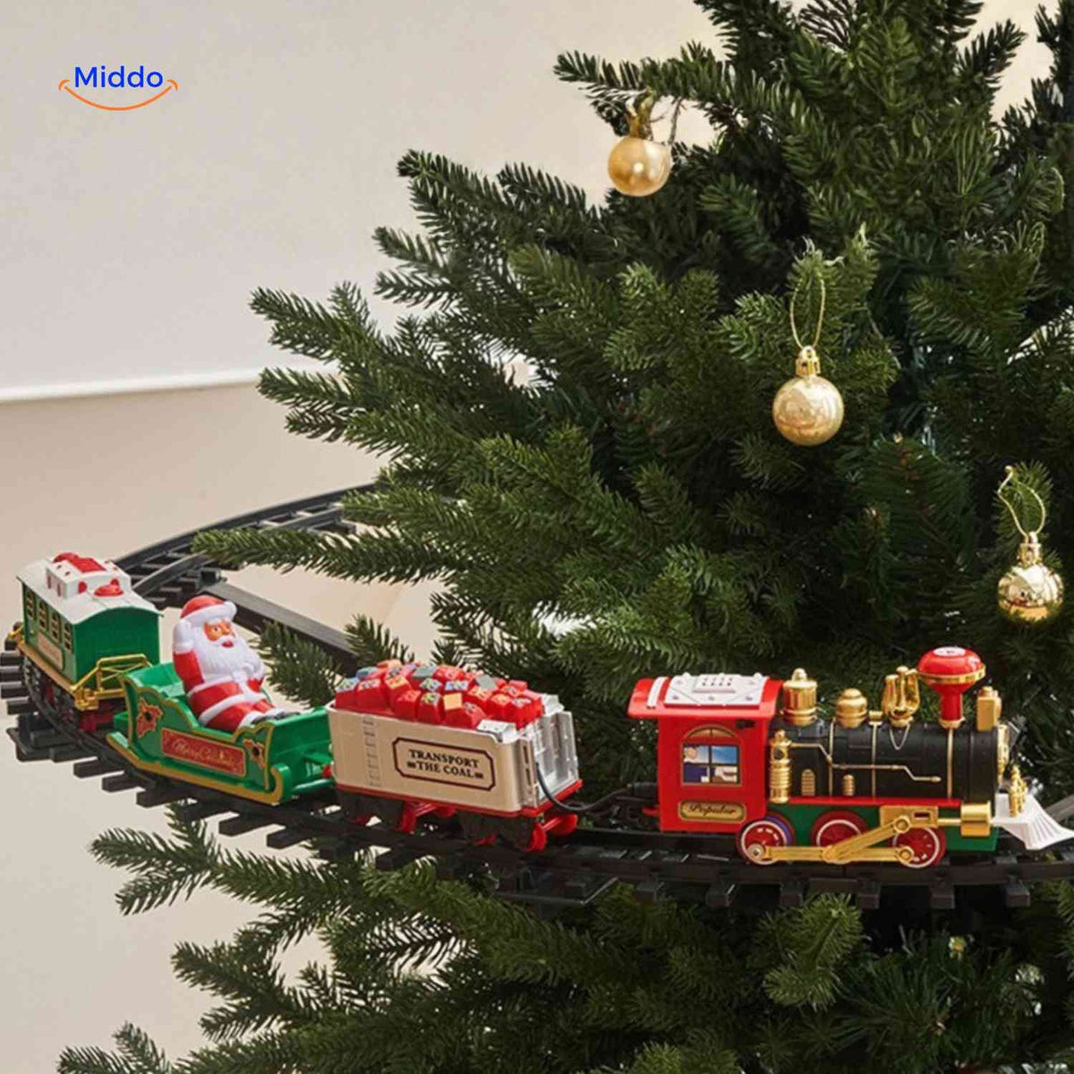 Train de sapin de Noël pour la magie festive de l'arbre