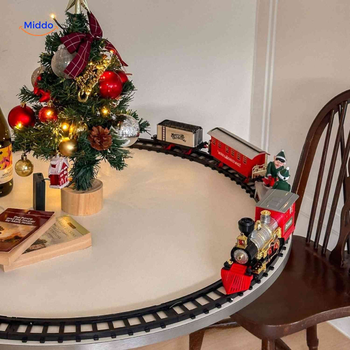 Train de sapin de Noël pour la magie festive de l'arbre