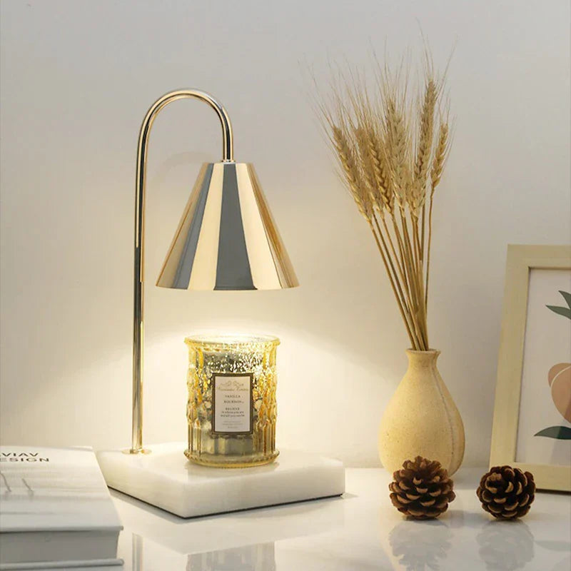 Vintage-Kerzenwärmerlampe für gemütliche Atmosphäre  
