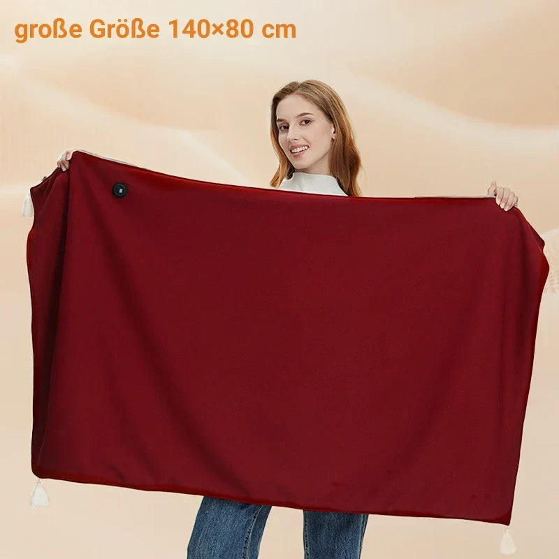 Tragbare beheizbare Decke für kuscheligen Komfort  