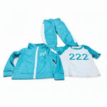 Kinder Kostüm Trainingsanzug 3-teiliges Outfit Set