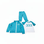Kinder Kostüm Trainingsanzug 3-teiliges Outfit Set