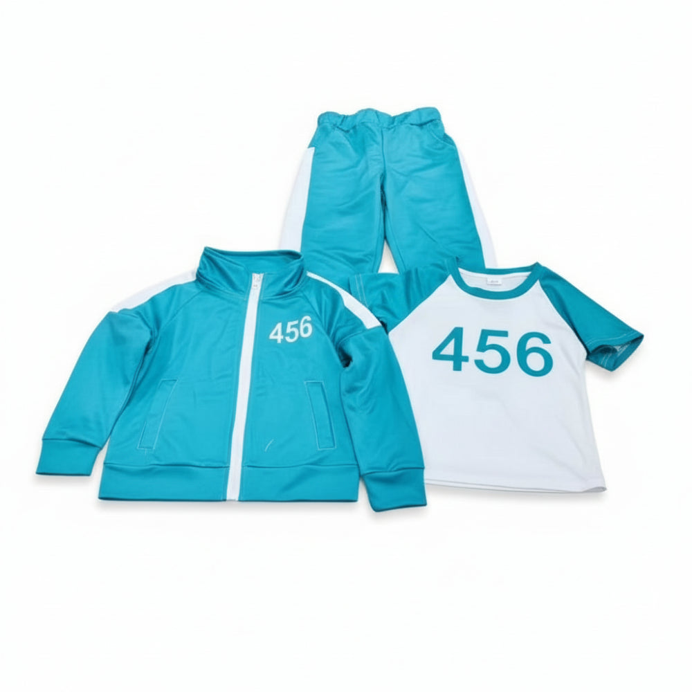Kinder Kostüm Trainingsanzug 3-teiliges Outfit Set