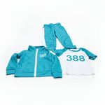 Kinder Kostüm Trainingsanzug 3-teiliges Outfit Set