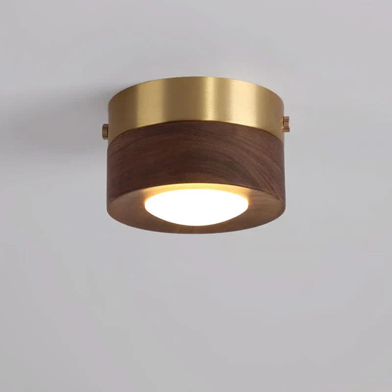 Walnut Lighting for an Artful Energy-Saving Glow