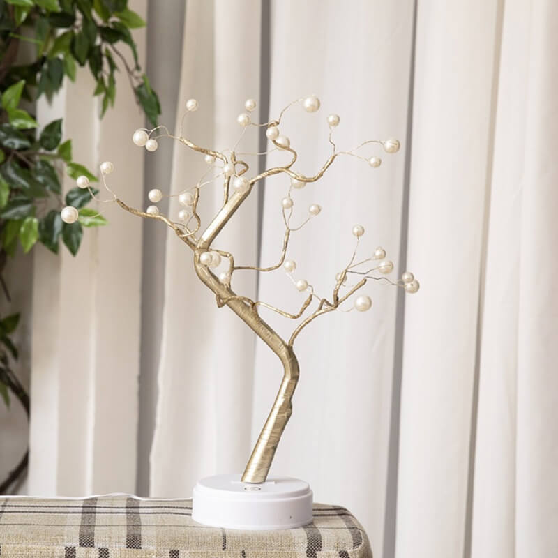 Pearl Tree Table Lamp For Enchanting Glow