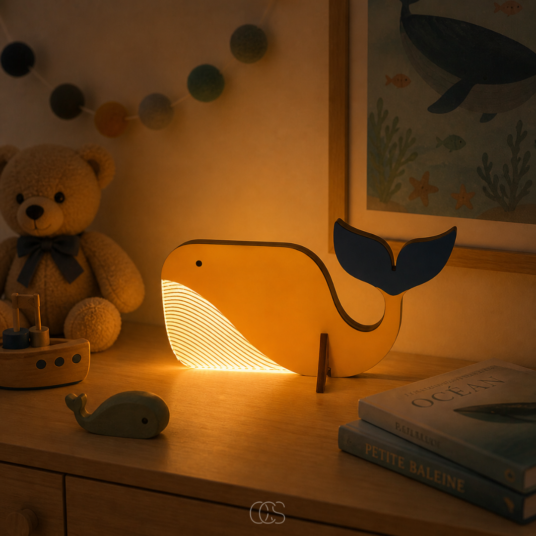 Lámpara de mesa LED escandinava - Diseño de animal para niños