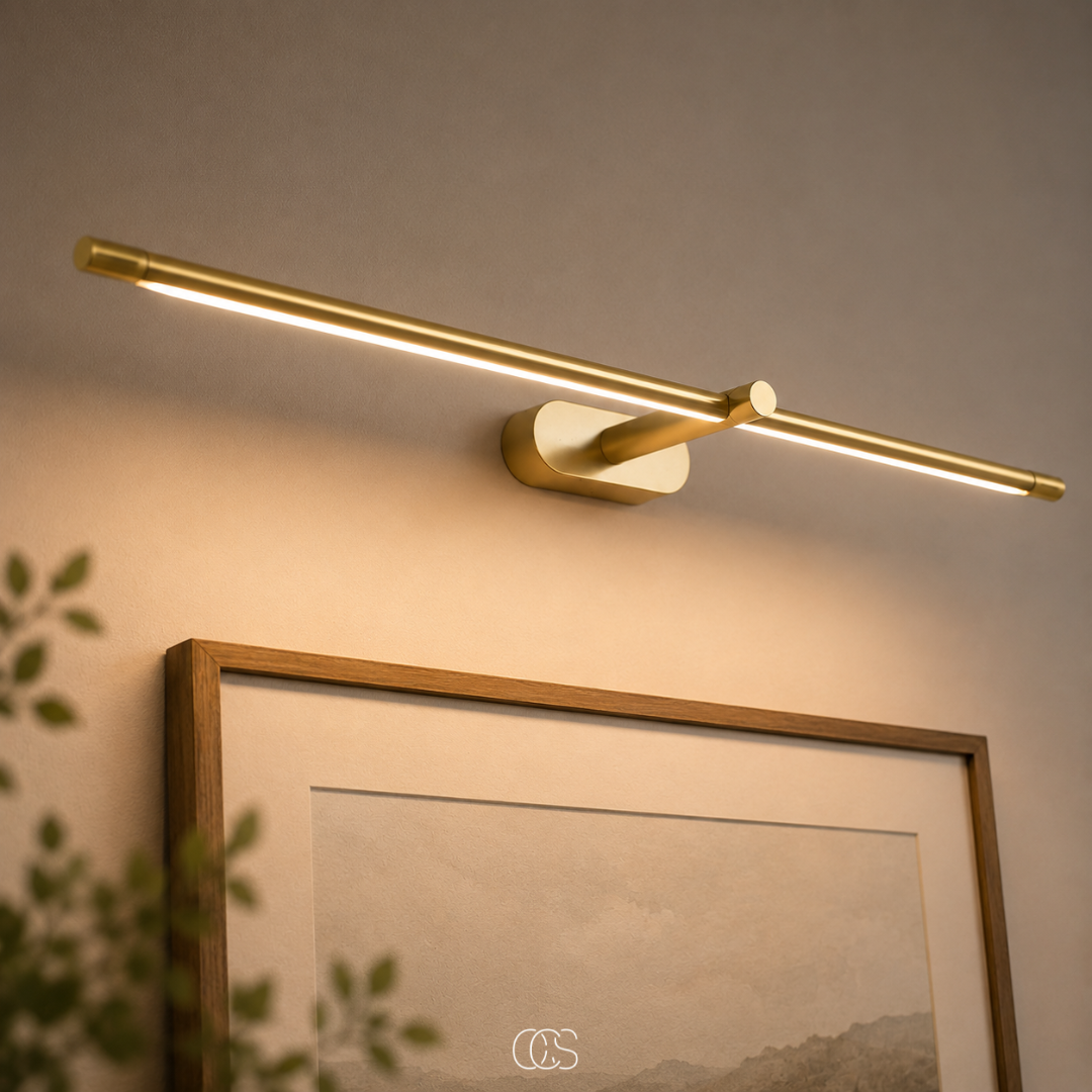 Lampada da Parete LED in Nero e Oro