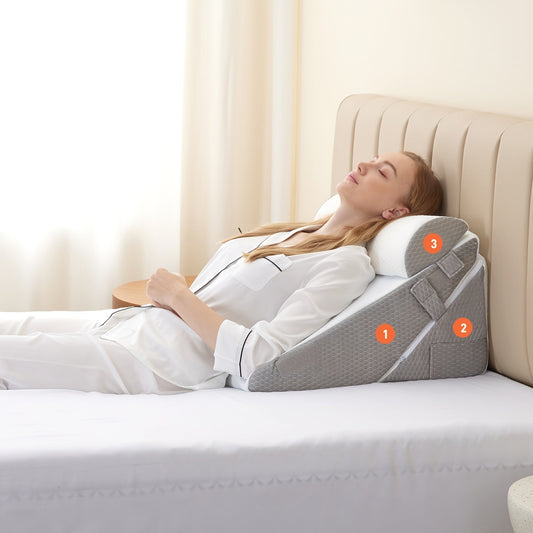 Adjustable Bed Wedge Pillow for Elevated Comfort
