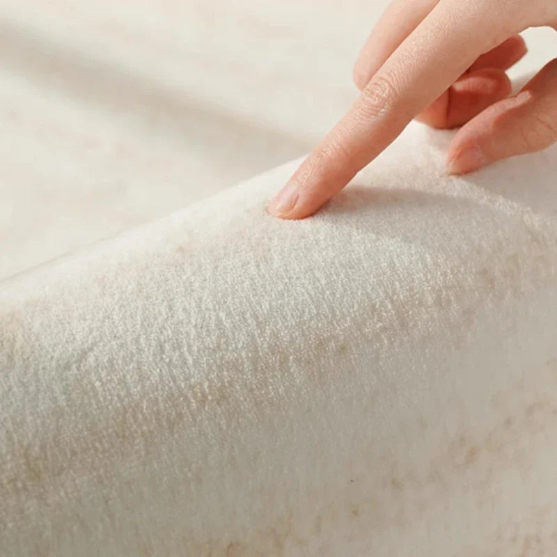 Lorae Creme gestreifter Teppich – macht jeden Raum weicher