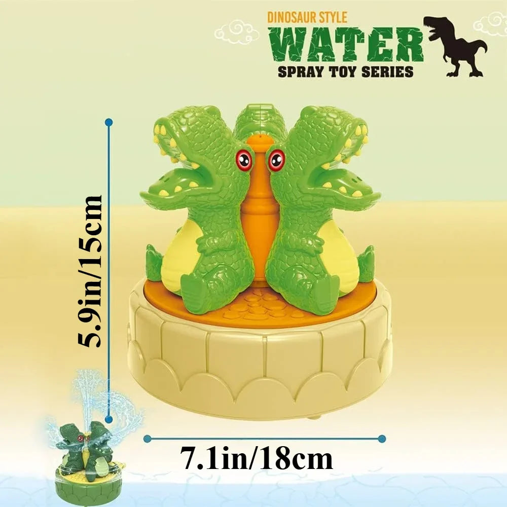 Dinosaur Kids Water Sprinkler Toy | Outdoor Summer Splash Play Sprinkler