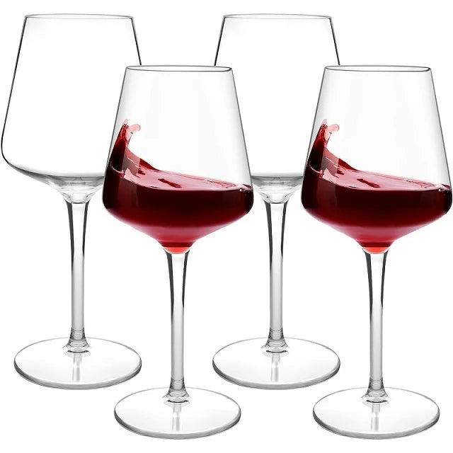 Floating Unbreakable Plastic Wine Glass Set - 4PCS