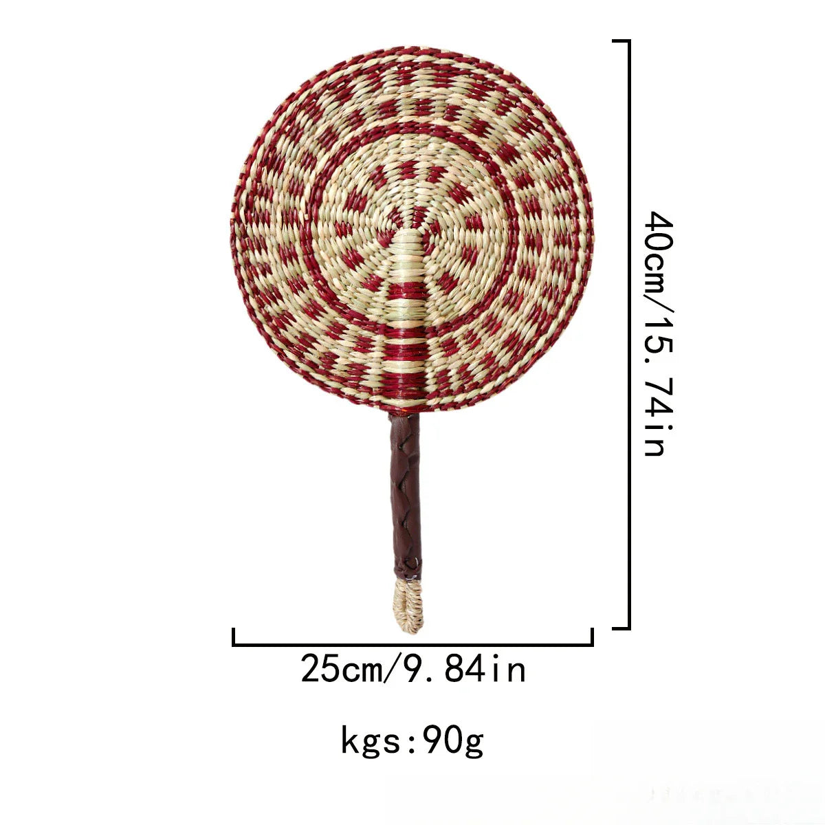 Seagrass Woven Wall Hanging Decor Fan