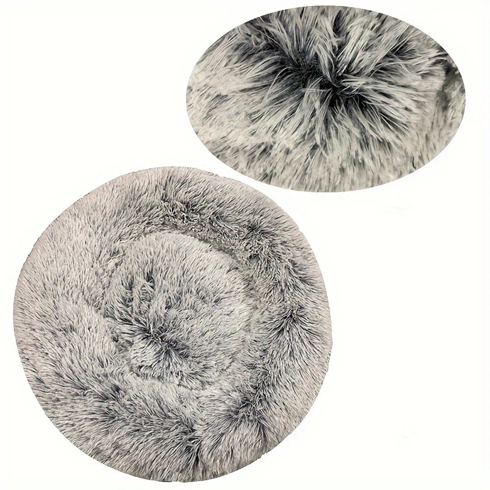 Cuccia rotonda per cani invernale calda, cesta in peluche per cani, cuccia lavabile per animali domestici per cani di taglia piccola, media e grande, divano per gatti