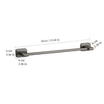 Space Aluminum Towel Rod Self-Adhesive No-Drilling Bathroom Kitchen Hand Towel Holder Plastic Base Sticky Installation