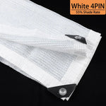 Plasă albă de umbrire din HDPE, anti-UV – copertină pentru grădină