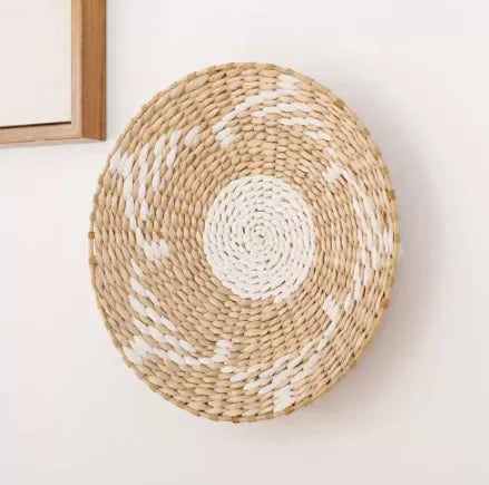 Panier mural tissé bohème
