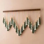Macrame Wall Hanging Tapestry with Wooden Stick