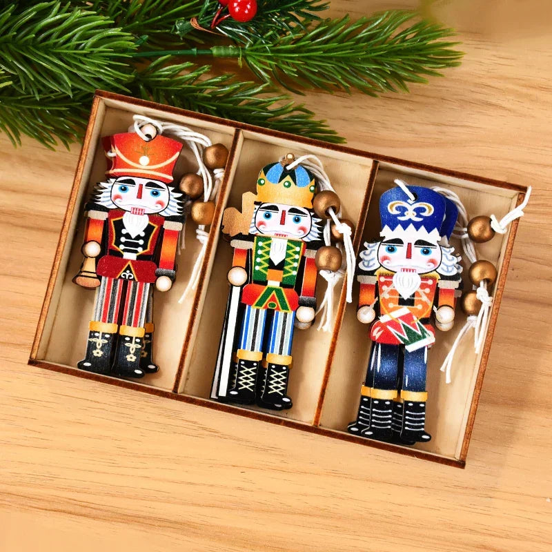 Ornements de table soldats de Noël avec caractère festif