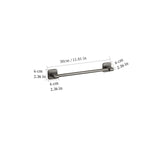 Space Aluminum Towel Rod Self-Adhesive No-Drilling Bathroom Kitchen Hand Towel Holder Plastic Base Sticky Installation