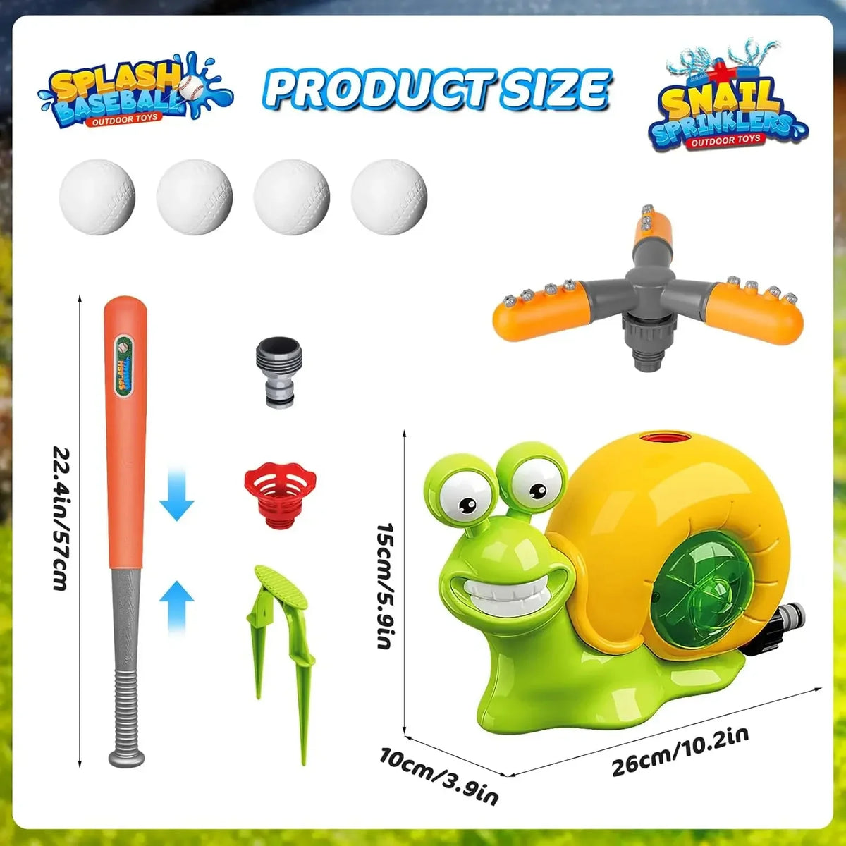 Dinosaur Kids Water Sprinkler Toy | Outdoor Summer Splash Play Sprinkler