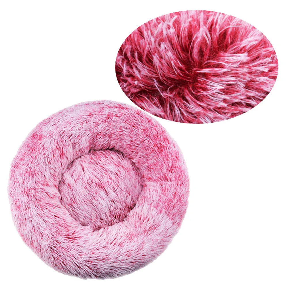 Cuccia rotonda per cani invernale calda, cesta in peluche per cani, cuccia lavabile per animali domestici per cani di taglia piccola, media e grande, divano per gatti