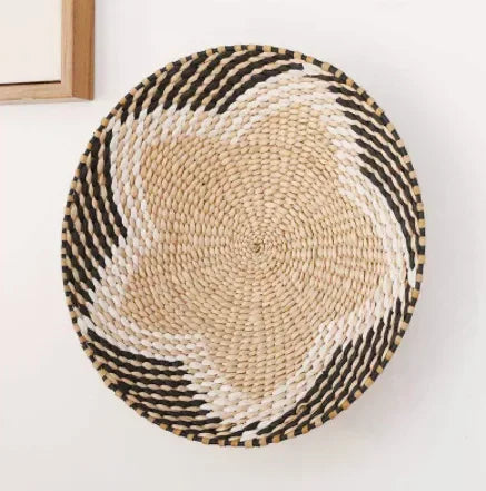 Panier mural tissé bohème