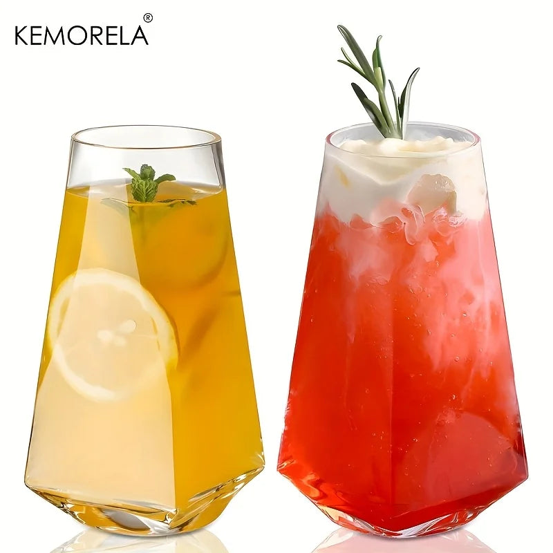 Geometrical Crystal Highball Glasses