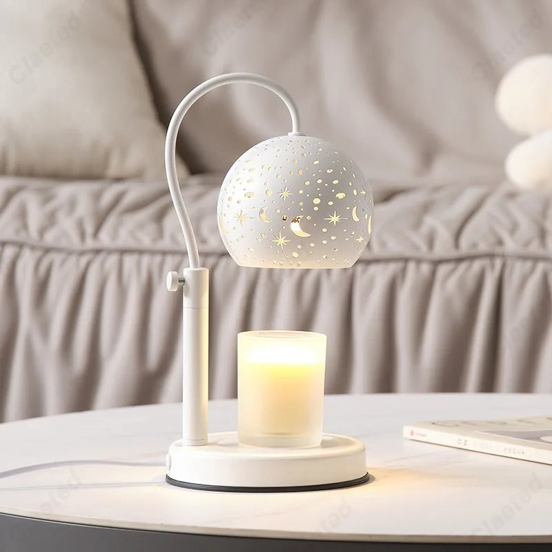 Nebeská lampa na ohřívání svíček s hvězdným svitem