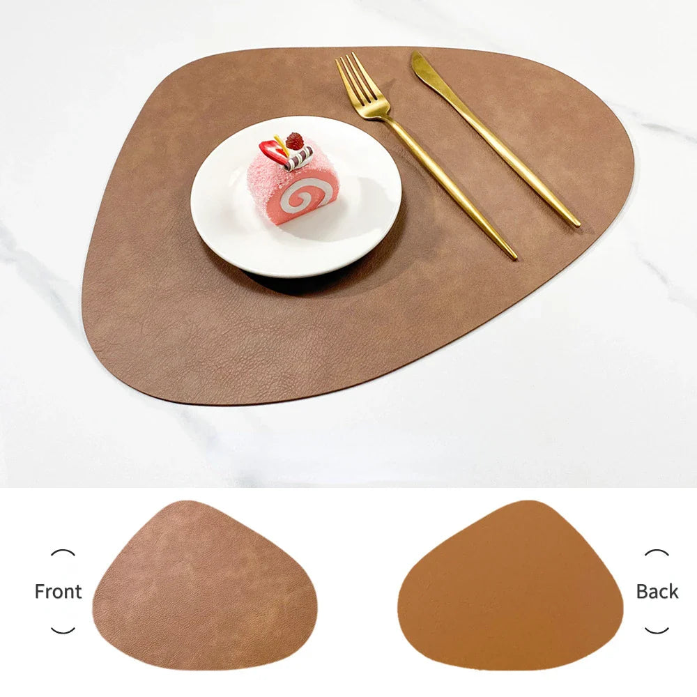 Water Droplet Leather Placemat