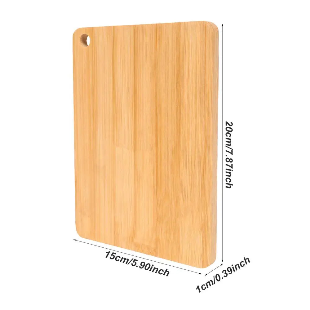 Tagliere spesso in legno di bambù | Tagliere da cucina multifunzione per tritare e servire