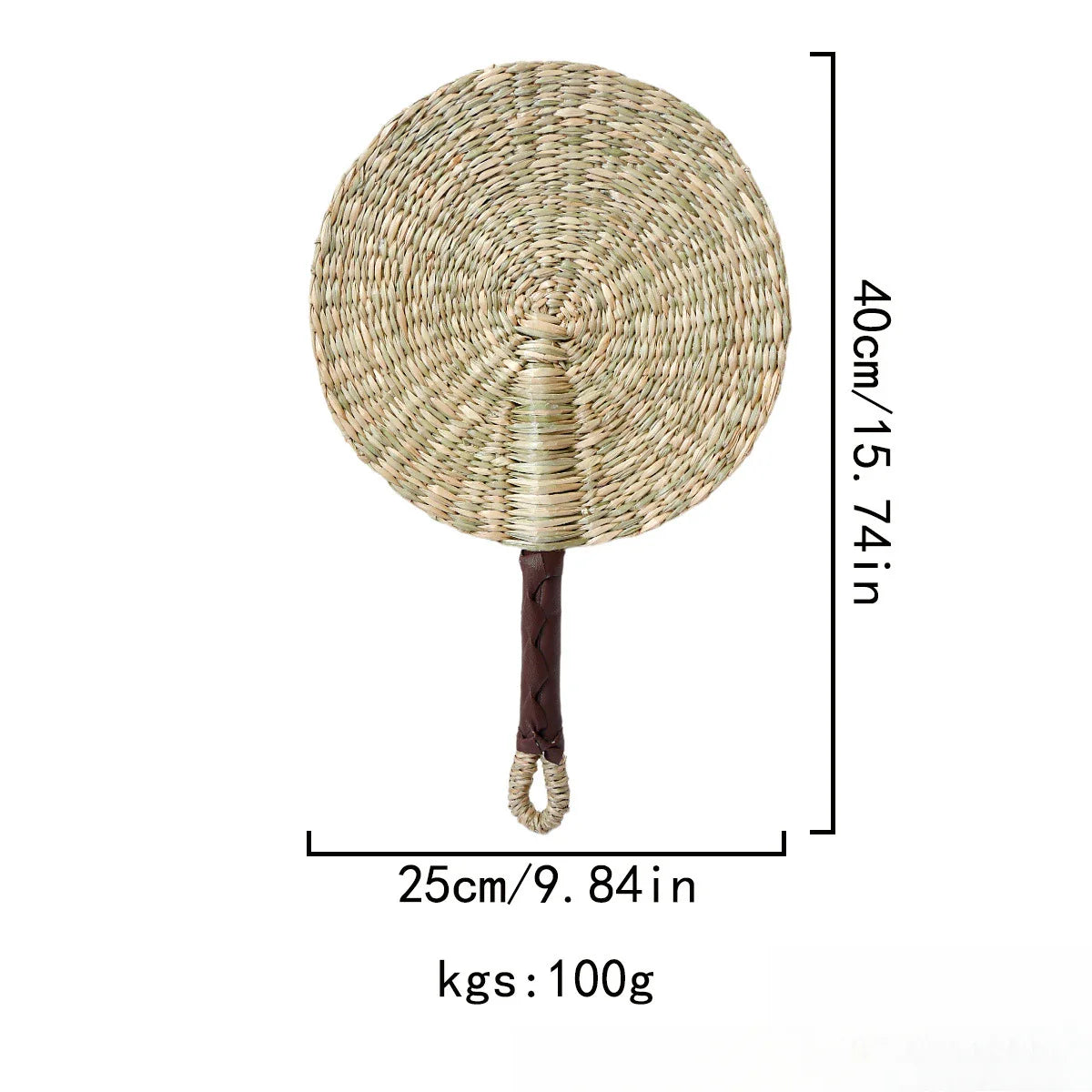 Seagrass Woven Wall Hanging Decor Fan