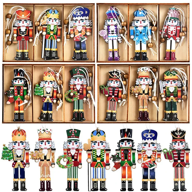 Ornements de table soldats de Noël avec caractère festif