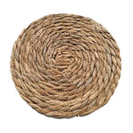 Handgewebte Rattan-Platzsets, rund, hitzeisolierend
