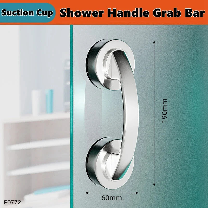Shower Handle Grab Bars For Bathtubs Showers Suction Grab Bar Bathroom Bathtub Bath Handles Handicap Elderly Seniors Safety Grip