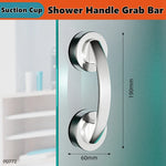 Shower Handle Grab Bars For Bathtubs Showers Suction Grab Bar Bathroom Bathtub Bath Handles Handicap Elderly Seniors Safety Grip