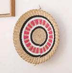 Panier mural tissé bohème