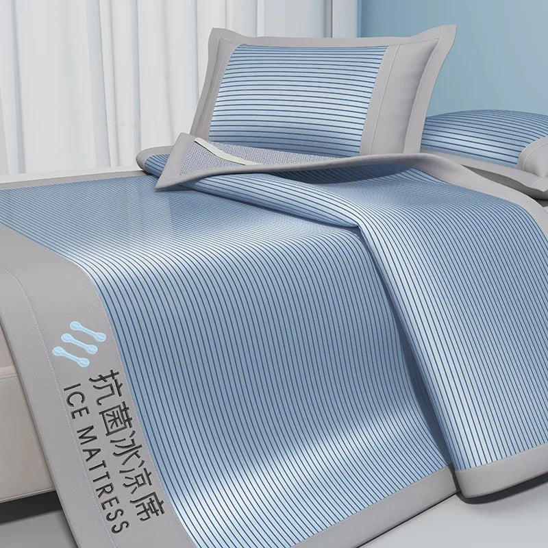 Ice Silk Cool Mat Bed Sheet Set