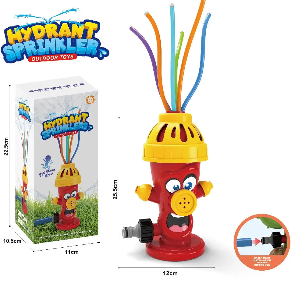 Wassersprühspielzeug Hydrant-Sprinkler für Outdoor-Garten, Sommerspielzeug für den Hof, Cartoon-Spritzsprinkler, Baby-Badespielzeug für Kinder  