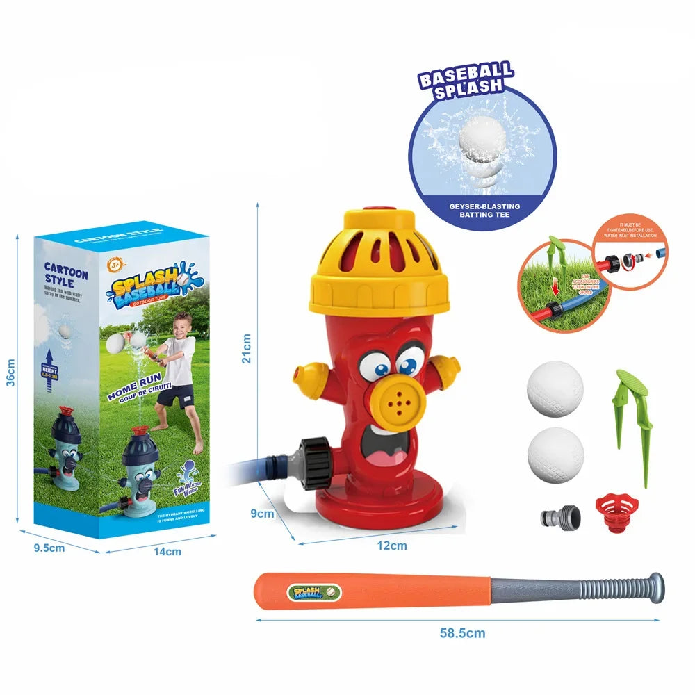 Wassersprühspielzeug Hydrant-Sprinkler für Outdoor-Garten, Sommerspielzeug für den Hof, Cartoon-Spritzsprinkler, Baby-Badespielzeug für Kinder  